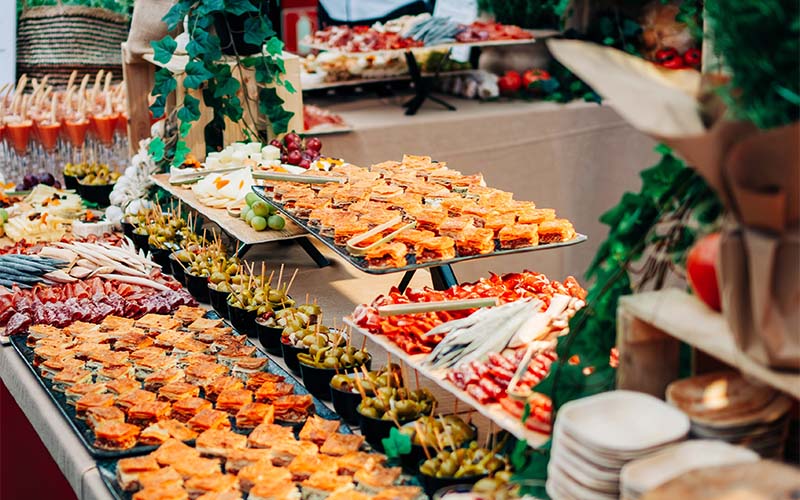 Catering en evento privado